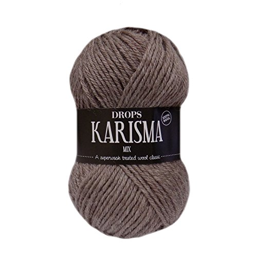 Karisma Garnstudio Strickgarnstudio DK, 100% Wolle (55 Hellbeige Braun) von Drops