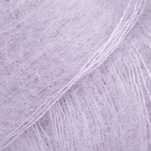 Mohair- und Seidengarn Drops Kid-Seide, 0 oder Spitze, 2-lagig, 25,5 g, 230 Meter pro Knäuel (55 - Misty Lilac) von Drops