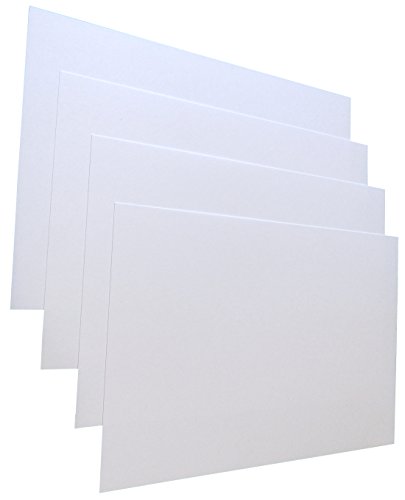 50x Deckblatt Leinenstruktur (BEIDSEITIG), DIN A3, Bastelkarton, verschiedene Mengen, weiß 246g/m² (22757) von Druckerei Scharlau