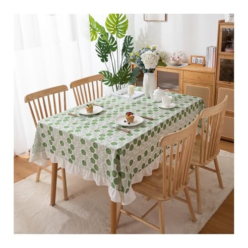 Party Tischdeko Grün, Ostern Tischdecken Baumwolle Gedruckt Lassen Table Cover 140X180CM für Geburtstag Hochzeit von Dsnyu