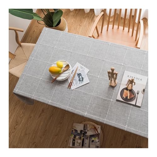 Tischdecke Polyester 90X90, Tischdeko Vintage Hochzeit Grau Einfarbig Table Cloth für Geburtstag Party von Dsnyu