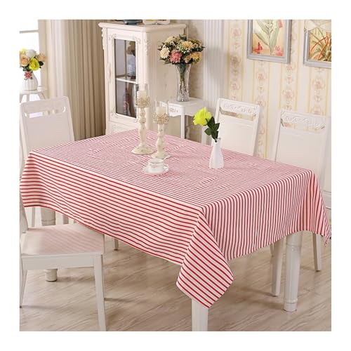 Tischdecke Rechteckig 120 X 160, Table Cloth for Party Baumwolle Streifen Table Cover für Küche Wohnzimmer Esszimmer von Dsnyu