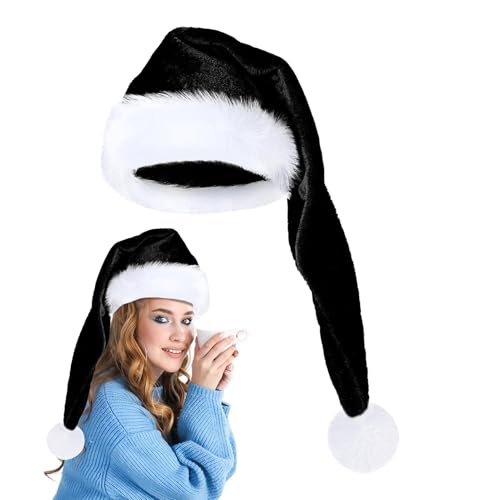 Dtaigou Extra große Weihnachtsmütze,Große Weihnachtsmütze | Plüsch Weihnachtsmannmütze Weihnachten | Unisex-Erwachsene Cosplay-Kostüm, Weihnachtsmütze für Neujahrsfeiertage von Dtaigou