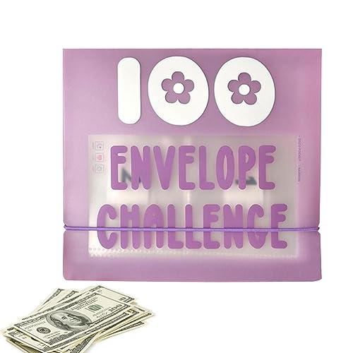 100 Umschlag-Challenge-Ordner –geldsparende Geldbörsen-Geldumschläge |Einfache Und Unterhaltsame Möglichkeit, Geld Zu Sparen | Budget-Binder-Planerbuch | Budgetordner Für Paare, Büros, Zuhause, Schule von Dubbulon