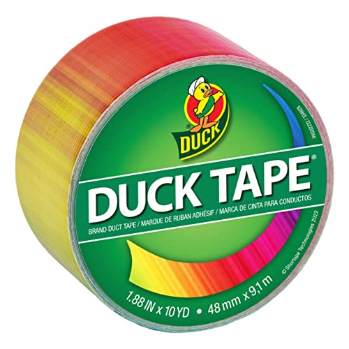 Duck Brand Bedrucktes Klebeband [Drucke und Muster]: 1.88 in. x 30 ft. (Ombre Rainbow) von Duck