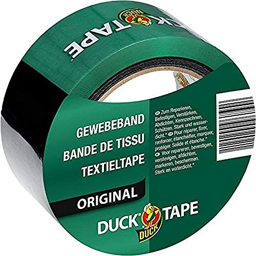 Duck Tape 106-06 Original Gewebeband Orange – Selbstklebendes Klebeband mit wasserdichter Oberfläche – Panzertape extra stark für innen & außen – 50mm x 5m von Duck