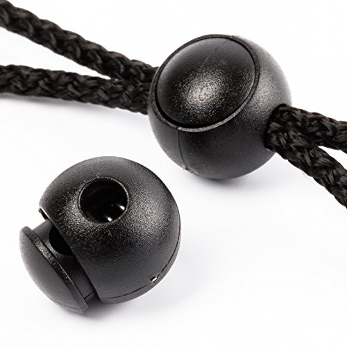 Due Emme 2M 5 Stck. Kugel-Kordelstopper, Kordelklemme SFERA aus Nylon für 2-4,5mm Kordel von Due Emme 2M