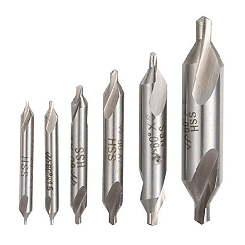 6 STueCKE HSS Kombinierte Bohrer Bit Set 60 Grad 5/3 / 2,5/2 / 1,5 / 1mm von Duendhd