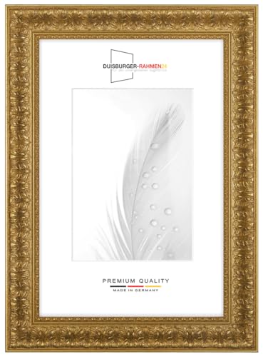 Massiv Holz Bilderrahmen Vintage Retro 70 x 100 cm in Gold-Barock | inkl. bruchsicherer Anti-Reflex Kunstglasscheibe | Rahmen für Poster | Puzzle | Foto collage DR094 Massiv Holz Bilderrahmen Vintage Retro 70 x 100 cm in Gold-Barock | inkl. bruchsicherer Anti-Reflex Kunstglasscheibe | Rahmen für Poster | Puzzle | Foto collage DR094 von Duisburger-Rahmen24