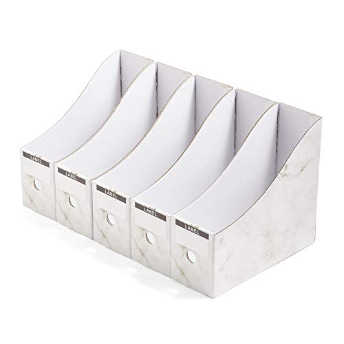 File Box 5 Tier A4 Desktop Regal File Holder Large Capacity File Storage Organize Classification Folding Desktop Shelf Vertical Organizer Rainbow Color File Save Office Supplies Stationery Shelf von Dulcicasa