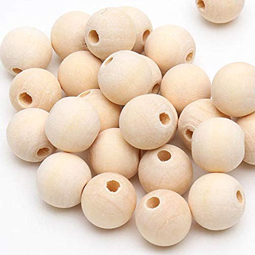 Holzperlen Handmade Jewellery Parts Handmade Bracelets Necklaces Craft Supplies Beaded Jewellery Approx. 500pcs Natural White Wood Natural Wooden Beads Beads for Jewellery Crafts (06mm 7000pcs) von Dulcicasa