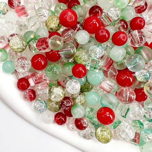 Perlen Perlen Gemischte Perlen 100g Glasperlen Schmuckzubehör Farbverlauf Perlen Lucite Perlen Runde Perlen Mehrfarbige Schmuckperlen Teile Perlen DIY Handmade Crafts Handmade von Dulcicasa