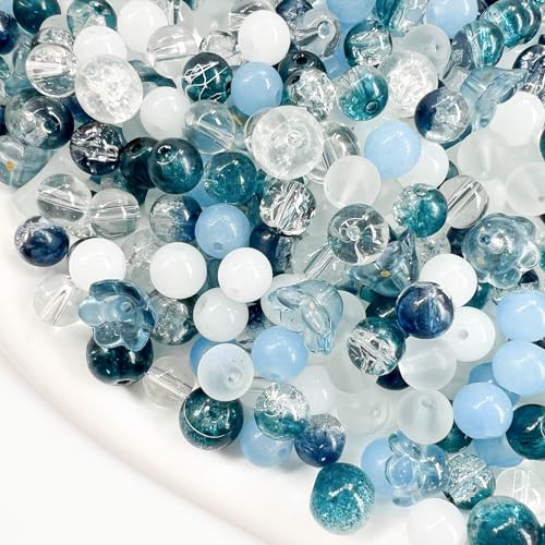 Perlen Perlen Gemischte Perlen 100g Glasperlen Schmuckzubehör Farbverlauf Perlen Lucite Perlen Runde Perlen Mehrfarbige Schmuckperlen Teile Perlen DIY Handmade Crafts Handmade von Dulcicasa