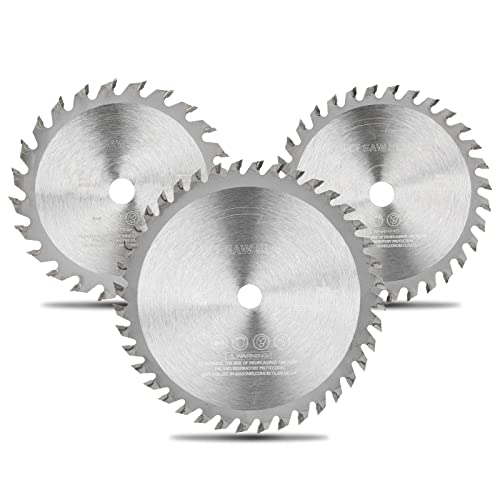 Dunxiles 1 Stück 89/115 mm Kreissägeblatt 24T/32T/40T Hartmetall-Sägeblatt für Winkelschleifer TCT-Sägeblatt Holztrennscheibe, 115 x 10 x 24T von Dunxiles