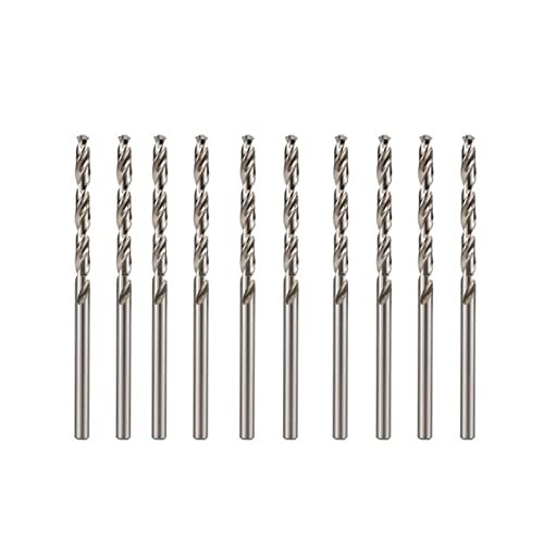 Dunxiles 10-Teiliges Mini-Spiralbohrer-Set, 0,3–4,0 mm, Schnellarbeitsstahl-Bohrer-Set für Holz/Metall-Lochbohrer, Praktisch von Dunxiles