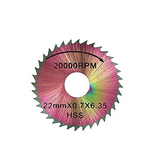 Dunxiles HSS-Kreissägeblatt 22/25/32/35/44/50 mm für Metall-Aluminium-Schneidwerkzeug Ultra Surface HSS Mini-Sägeblatt-_50mm von Dunxiles