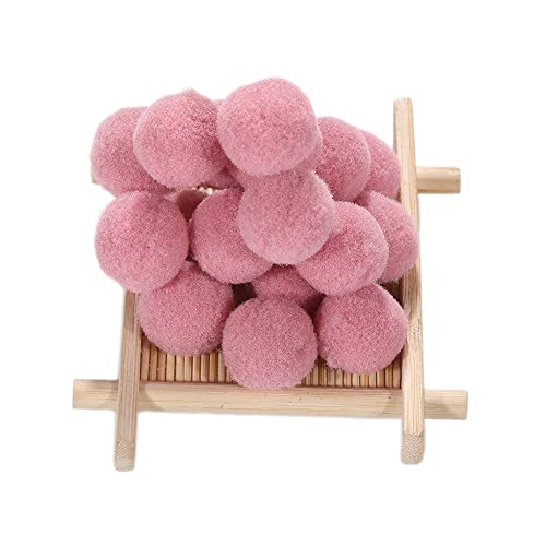 1000 STK Mini Pompons zum Basteln,8mm Pompons Bälle Kleine Bommeln Kugeln, Flauschigen Bunte Pom Pom Deko Pompom Plüschbälle Bastel Zubehör für Dekorieren Verzieren Nähen DIY Handwerk,Altrosa von Duories