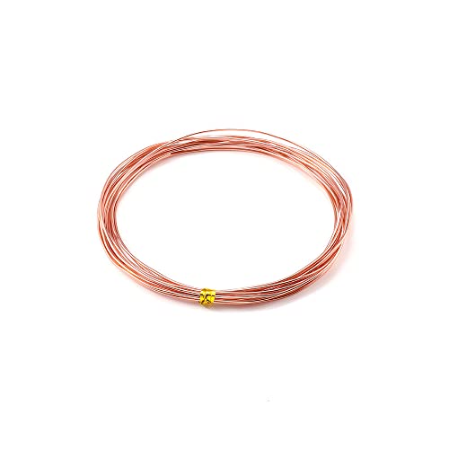 10m Basteldraht 1.0mm, Aluminium Craft Draht Blumendraht Aluminiumdraht Dekodraht Bindedraht für Blumengestecke, DIY Handwerk Dekorieren Schmuck Kranzherstellung, Schmuckdraht zum Basteln,Roségold von Duories