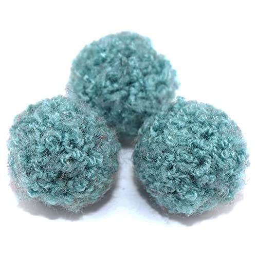 120 Stück 15mm Pompons zum Basteln,Bunte Bommeln Bälle Flauschigen Plüsch Bälle Pom Pom Set für Handwerk Herstellung,Pompons Bälle für Ostern,Weihnachten,Kinder Lustige DIY Kreative Handwerk,Blau von Duories