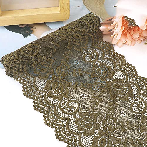 15cm x 2m Elastizität Spitzenband Spitzenbordüre Spitzenborte Zierband Dekoband Spitzen Borten Bänder zum Nähen,DIY Basteln,Deko für Kleidung Unterwäsche Dessous Hochzeitskleid Tischdeko,Armeegrün 15cm x 2m Elastizität Spitzenband Spitzenbordüre Spitzenborte Zierband Dekoband Spitzen Borten Bänder zum Nähen,DIY Basteln,Deko für Kleidung Unterwäsche Dessous Hochzeitskleid Tischdeko,Armeegrün von Duories