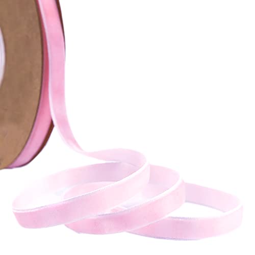 20 Yard Samtband Schleifenband,10mm Samtbänder Samtborte Samt Dekoband Geschenkband Schmuckband Stoffband Festival Bänder für DIY Nähen Blumenstrauß Hochzeit Geburtstag Geschenke Verpackung,Hell-Pink 20 Yard Samtband Schleifenband,10mm Samtbänder Samtborte Samt Dekoband Geschenkband Schmuckband Stoffband Festival Bänder für DIY Nähen Blumenstrauß Hochzeit Geburtstag Geschenke Verpackung,Hell-Pink von Duories