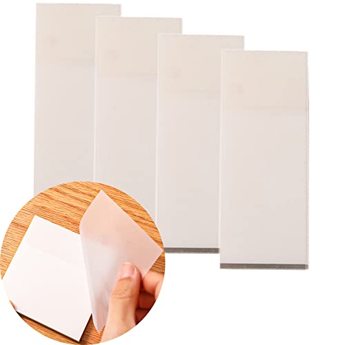 200 Blätter Transparente Haftnotizen,Bunte Selbstklebende Haftnotizzettel Haftnotiz Klebezettel,75x25mm Wiederbeschreibbar Durchsichtige Sticky Notes für Büro Studenten Haushalte,Weiß von Duories