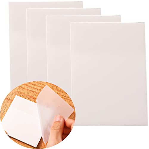 200 Blätter Transparente Haftnotizen,Bunte Selbstklebende Haftnotizzettel Haftnotiz Klebezettel,75x95mm Wiederbeschreibbar Durchsichtige Sticky Notes für Büro Studenten Haushalte,Weiß von Duories