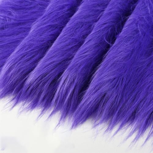 20cmx180cm Flauschige Kunstpelzband Kunstfell Band Fellstoff, Furry Faux Pelz Stoff Dekoband Zierband Plüsch Trim Plüschstoff Plüschband Borten Bänder zum Nähen Kleidung Weihnachtsdeko,Veilchen von Duories