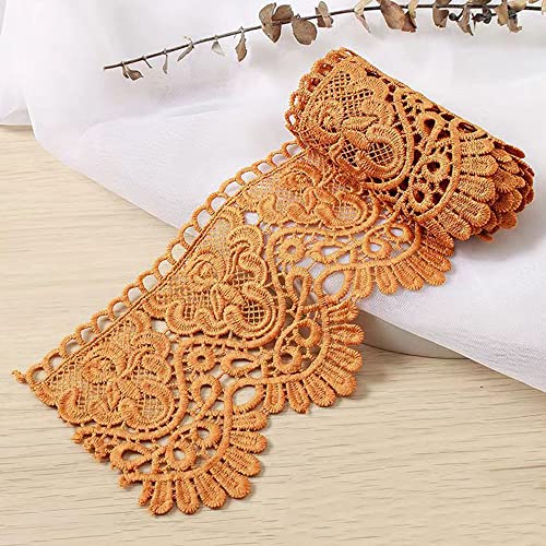 3 Yard 10cm Breite Milchseide Vintage Spitzenborte Spitzenband Spitzenbordüre Stickerei Dekoband Zierband Spitze Blumenband Borte für Nähen Handwerk Dessous Hochzeitskleid Hochzeit Haus Deko,Gold 3 Yard 10cm Breite Milchseide Vintage Spitzenborte Spitzenband Spitzenbordüre Stickerei Dekoband Zierband Spitze Blumenband Borte für Nähen Handwerk Dessous Hochzeitskleid Hochzeit Haus Deko,Gold von Duories