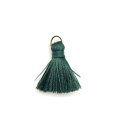 50 Stück Mini Quasten Anhänger,2cm Seidige Gerade Fransen Tassel Troddel Armband Schlüsselanhänger Basteln Quaste für Ohrringe Schmuckherstellung Taschen Lesezeichen DIY Handwerk Zubehör,Armeegrün 50 Stück Mini Quasten Anhänger,2cm Seidige Gerade Fransen Tassel Troddel Armband Schlüsselanhänger Basteln Quaste für Ohrringe Schmuckherstellung Taschen Lesezeichen DIY Handwerk Zubehör,Armeegrün von Duories