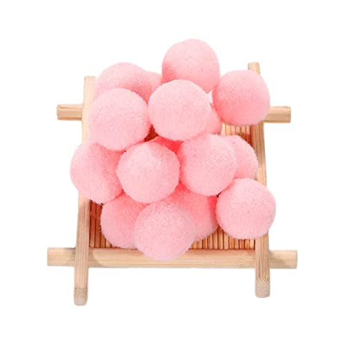 500 STK Mini Pompons zum Basteln, 8mm Pompons Bälle Kleine Bommeln Kugeln, Flauschigen Bunte Pom Pom Deko Pompom Plüschbälle Bastel Zubehör für Dekorieren Verzieren Nähen DIY Handwerk,Rosa A von Duories