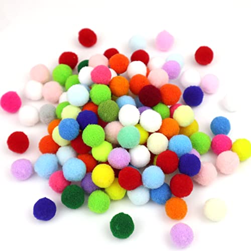 500 Stück Bunte Mini Pompons,25mm Pompom Bälle Kleine Bommeln,Flauschigen Plüschbälle Filzkugeln Deko für Geburtstag & Hochzeit Party Dekorieren Lustige DIY Nähen Basteln Handwerk,Bunt von Duories