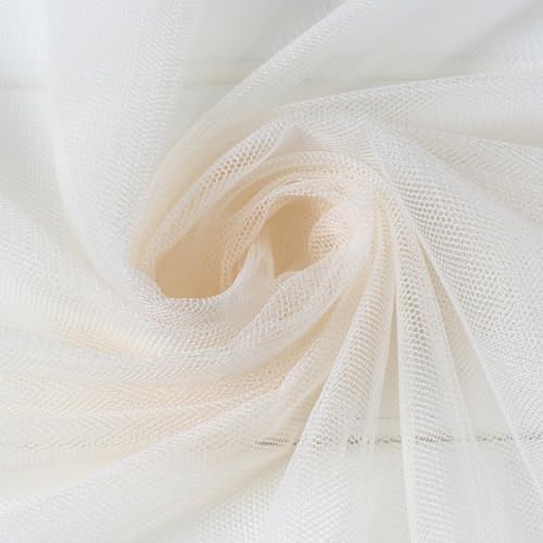 500cm x 300cm Mash Stoff Meterware, Extra Breit Softtüll Netzstoff Tüllstoff zum Nähen, Tüll Stoff für Bekleidung Gardine Tischdecken Hochzeit Vorhang Freihanddeko Tüllrock Party Deko,Beige 500cm x 300cm Mash Stoff Meterware, Extra Breit Softtüll Netzstoff Tüllstoff zum Nähen, Tüll Stoff für Bekleidung Gardine Tischdecken Hochzeit Vorhang Freihanddeko Tüllrock Party Deko,Beige von Duories