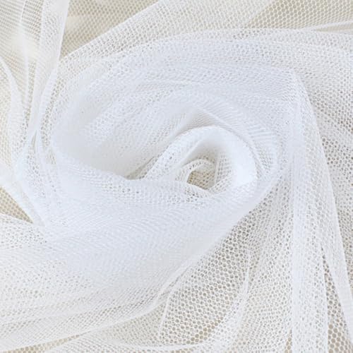 500cm x 300cm Mash Stoff Meterware, Extra Breit Softtüll Netzstoff Tüllstoff zum Nähen, Tüll Stoff für Bekleidung Gardine Tischdecken Hochzeit Vorhang Freihanddeko Tüllrock Party Deko,Weiß 500cm x 300cm Mash Stoff Meterware, Extra Breit Softtüll Netzstoff Tüllstoff zum Nähen, Tüll Stoff für Bekleidung Gardine Tischdecken Hochzeit Vorhang Freihanddeko Tüllrock Party Deko,Weiß von Duories