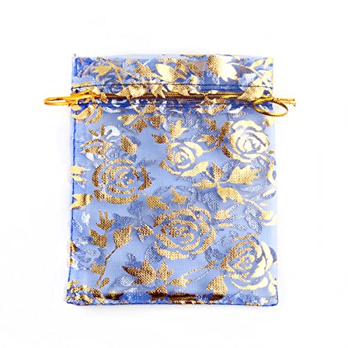 Duories 100 Stück 17x23cm Organzabeutel Organzasäckchen mit Zugband Schmuckbeutel Geschenkbeutel Gazesäcke Hochzeit Säckchen Bonbonsbeutel Rose Beutel für Geschenk Hochzeiten Partys Weihnachten,Blau Duories 100 Stück 17x23cm Organzabeutel Organzasäckchen mit Zugband Schmuckbeutel Geschenkbeutel Gazesäcke Hochzeit Säckchen Bonbonsbeutel Rose Beutel für Geschenk Hochzeiten Partys Weihnachten,Blau von Duories