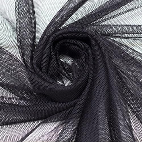 Duories 100cm x 230cm Mash Stoff Meterware, Extra Breit Softtüll Netzstoff Tüllstoff zum Nähen, Tüll Stoff für Bekleidung Gardine Tischdecken Hochzeit Vorhang Freihanddeko Tüllrock Party Deko,Schwarz Duories 100cm x 230cm Mash Stoff Meterware, Extra Breit Softtüll Netzstoff Tüllstoff zum Nähen, Tüll Stoff für Bekleidung Gardine Tischdecken Hochzeit Vorhang Freihanddeko Tüllrock Party Deko,Schwarz von Duories
