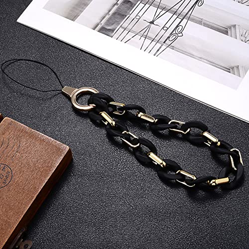 Universale Bunte Acrylkette Handykette Handgelenkschlaufe Kette Handy Lanyard Handy Anhänger Telefonkette Schlüsselanhänger Handygürtel Handyschmuck Hängende Kette Handschlaufe Taschenanhänger von Duories