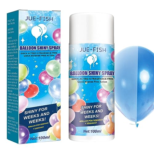 Duqulle Shine Balloon Spray, 100 Ml Balloon High Shiny Spray, Balloon Instant Gloss & Vibrant Finish, Langanhaltende Ergebnisse Und Nicht Oxidierendes Balloon Spray, Verbessern Die Partydekoration von Duqulle