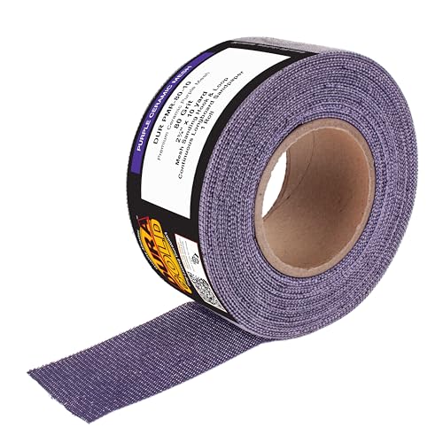 Dura-Gold Premium-Longboard-Schleifpapier mit Körnung 80, 7,5 cm breit, durchgehende 9,1 m Rolle, staubfreie Klettverschluss-Rückseite für Auto- und Holzbearbeitung, Luftfeilen-Schleifblock, Violett Dura-Gold Premium-Longboard-Schleifpapier mit Körnung 80, 7,5 cm breit, durchgehende 9,1 m Rolle, staubfreie Klettverschluss-Rückseite für Auto- und Holzbearbeitung, Luftfeilen-Schleifblock, Violett von Dura-Gold