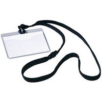 10 DURABLE Namensschilder mit Textilband 9,0 x 6,0 cm von Durable