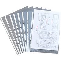 10 DURABLE Prospekthüllen DIN A3 quer transparent genarbt 0,12 mm von Durable