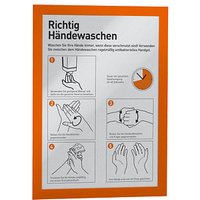 DURABLE Magnetrahmen selbstklebend DURAFRAME® orange A4, 2 St. von Durable