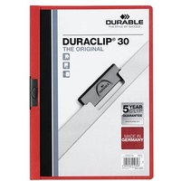 25 DURABLE Klemmhefter DURACLIP  rot von Durable