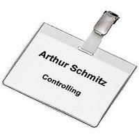 25 DURABLE Namensschilder mit Clip 9,0 x 6,0 cm von Durable