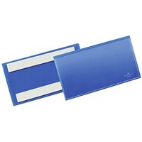 DURABLE Etikettentaschen blau 15,0 x 6,7 cm, 50 St. von Durable