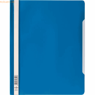 50 x Durable Sichthefter A4+ PVC-Hartfolie blau von Durable