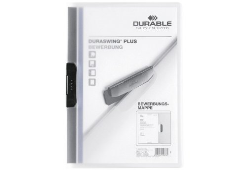 DURABLE 999107677 Bewerbungsmappe DURASWING PLUS, DIN A4, transparent von Durable