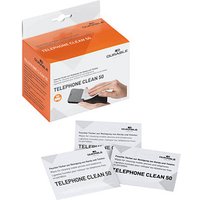 DURABLE Bildschirm-Reinigungstücher TELEPHONE CLEAN 50 weiß, 50 Tücher von Durable