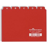 DURABLE Karteikartenregister A-Z rot von Durable