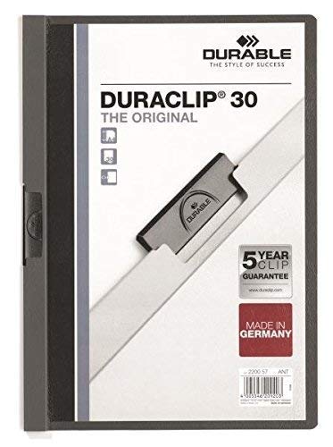 DURABLE Klemmhefter DURACLIP ORIGINAL 30, DIN A4, schwarz von Durable